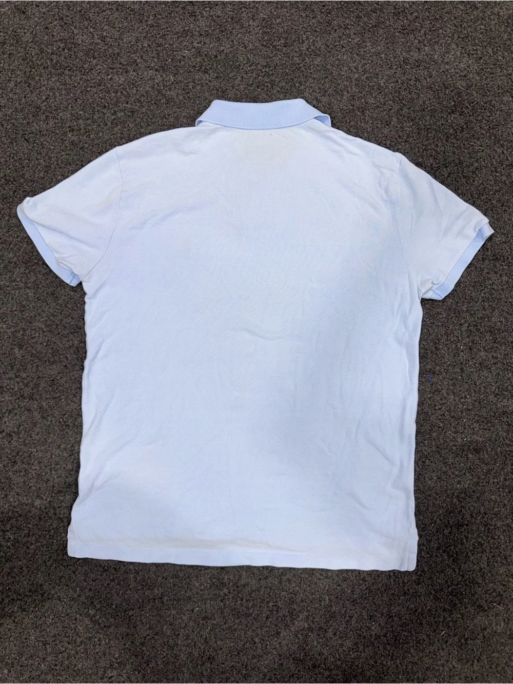 Polo Ralph Lauren Shirt Mens Medium Light Blue Custom Slim Fit Polo Pony Logo